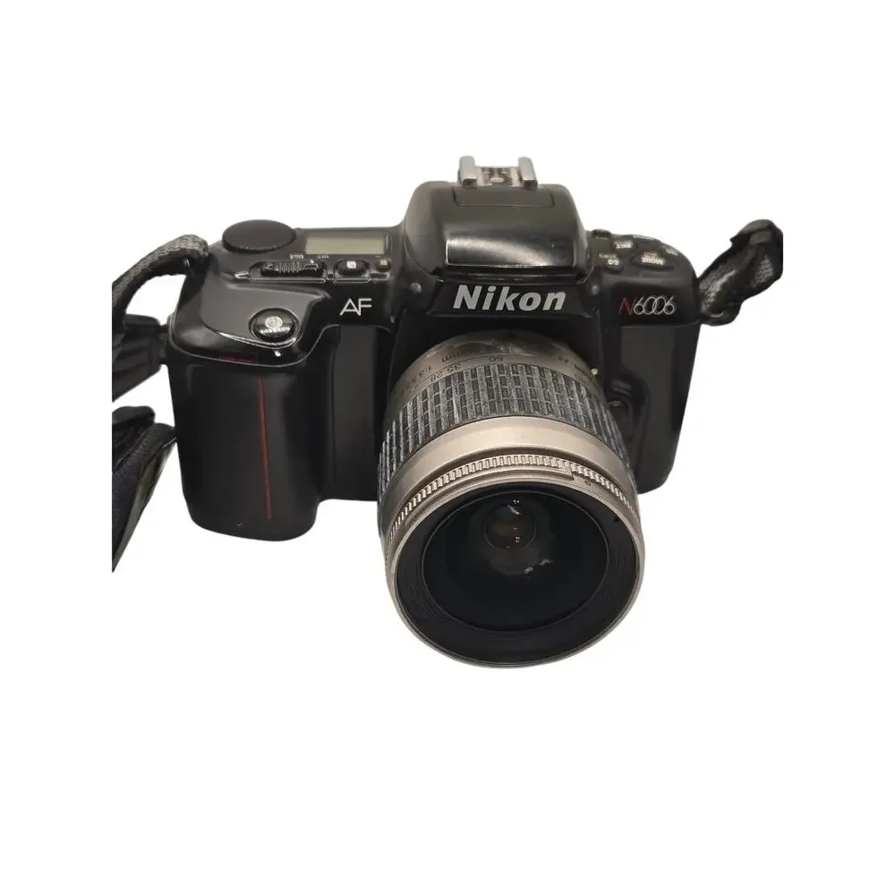 Nikon N6006 F-601 35mm Film Camera & 28-80mm Lens - Untested As Is
